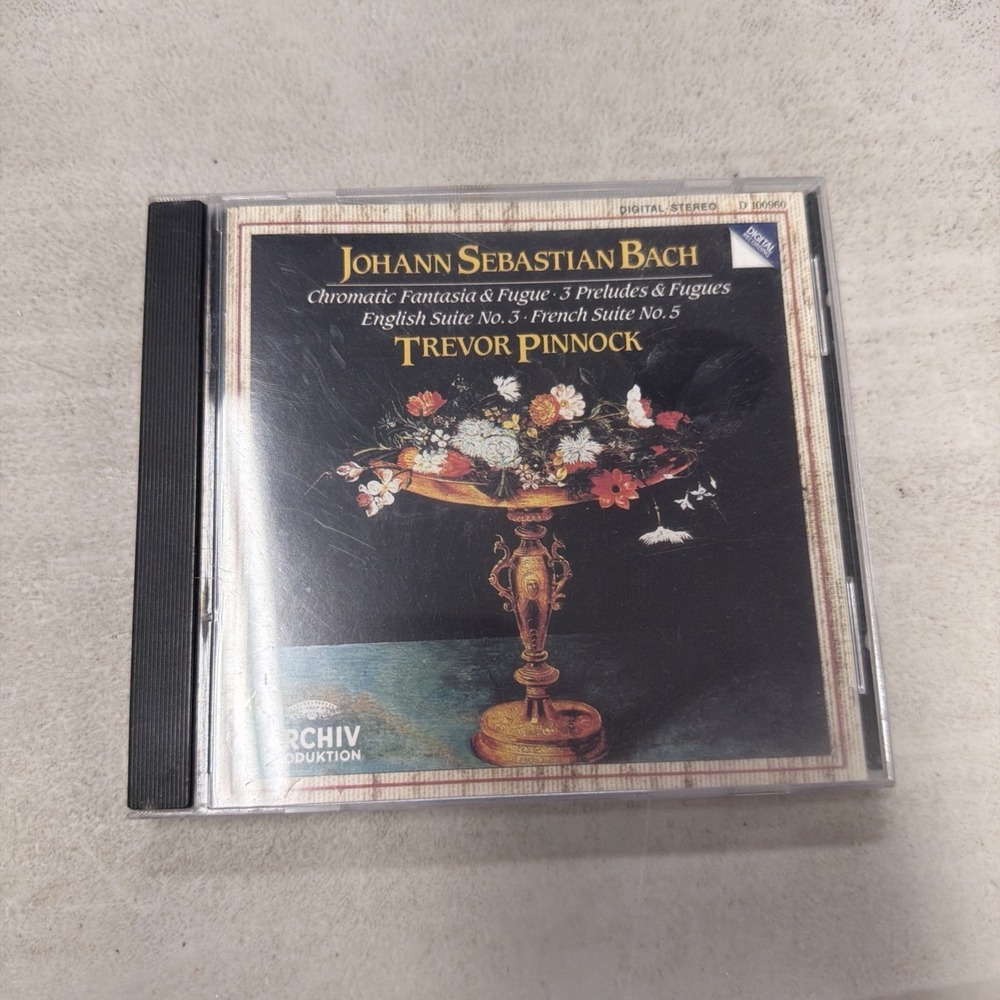 JS Bach Chromatic Fantasia & Fugue Trevor Pinnock Archiv Produktion Audio CD